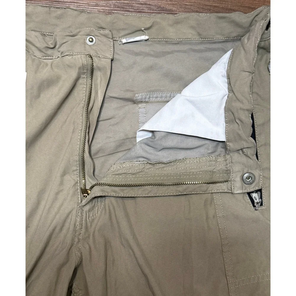 VTG Levis SilverTab Mens Data Khaki Cargo Pants Tan Techwear Bungee Sz M x 34